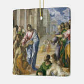 Christus Healing the Blind Keramisch Ornament (Links)