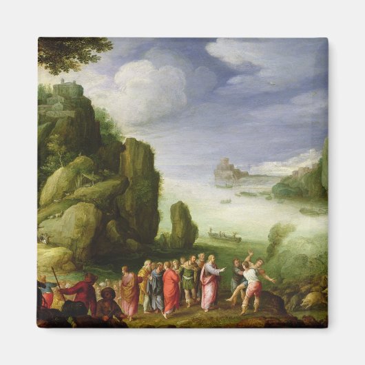 Christus Healing the Possoned of Gerasa, 1608 Magneet (Voorkant)