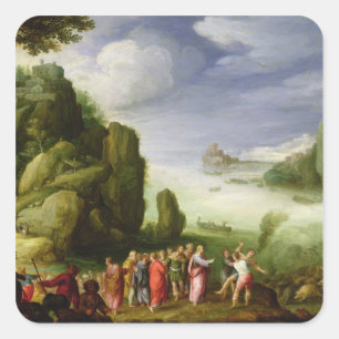 Christus Healing the Possoned of Gerasa, 1608 Vierkante Sticker