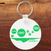 Christus heeft ons vrijgelaten - Galatiërs 5:1 Sleutelhanger (Voorkant)