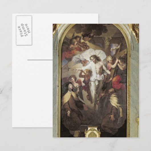 Christus herurrecteerd briefkaart (Voorkant / Achterkant)