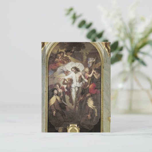 Christus herurrecteerd briefkaart (Staand voorkant)