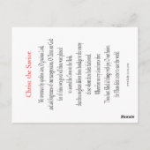 Christus het Briefkaart van de Savior (Achterkant)