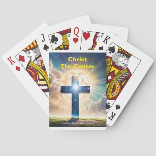 Christus het centrum speelkaarten (Achterkant)