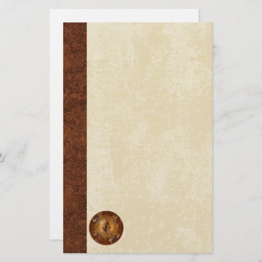 Christus het Christelijke pictogram van de Pantakr Briefpapier (Voorkant / Achterkant)