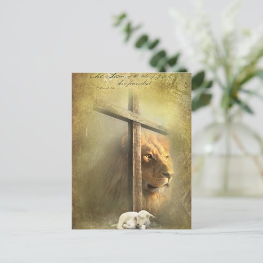 Christus het lam van God Briefkaart (Staand voorkant)