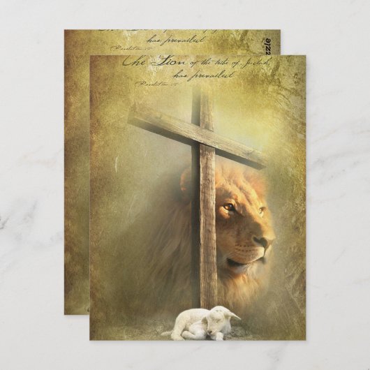 Christus het lam van God Briefkaart (Voorkant / Achterkant)