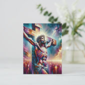 CHRISTUS HET LICHT FEESTDAGENKAART (Staand voorkant)