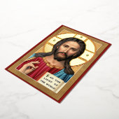 Christus het licht van de wereld folie uitnodiging (Gedraaid)