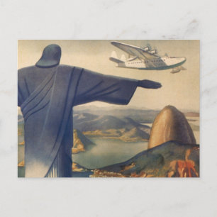 Christus het Redeemer-beeld, Rio de Janeiro, Brazi Briefkaart
