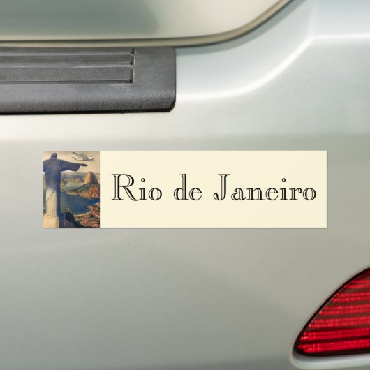 Christus het Redeemer-beeld, Rio de Janeiro, Brazi Bumpersticker (Op auto)