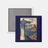 Christus het Redeemer-beeld, Rio de Janeiro, Brazi Magneet (Voorkant / Achterkant)