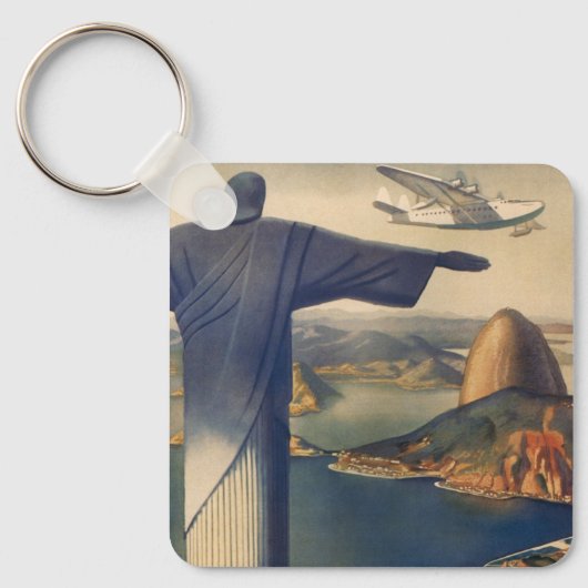 Christus het Redeemer-beeld, Rio de Janeiro, Brazi Sleutelhanger (Voorkant)