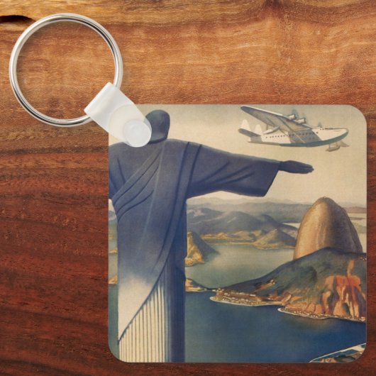 Christus het Redeemer-beeld, Rio de Janeiro, Brazi Sleutelhanger (Voorkant)