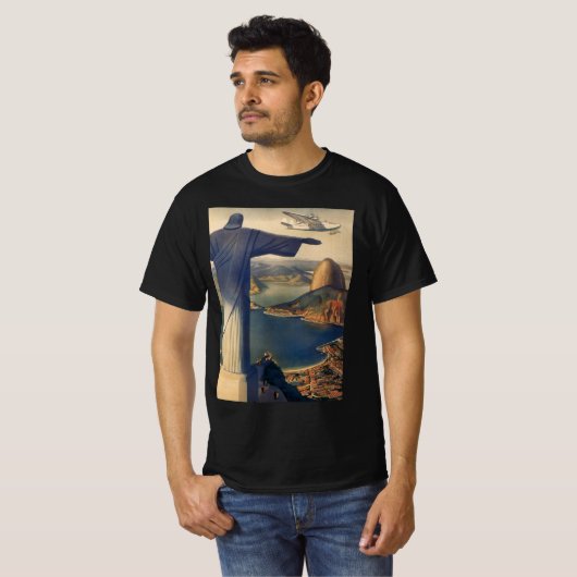 Christus het Redeemer-beeld, Rio de Janeiro, Brazi T-shirt (Voorkant volledig)