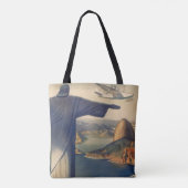 Christus het Redeemer-beeld, Rio de Janeiro, Brazi Tote Bag (Achterkant)