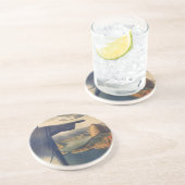 Christus het Redeemer-beeld, Rio de Janeiro, Brazi Zandsteen Onderzetter (Zijkant)