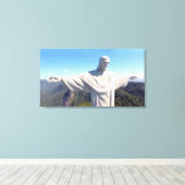 Christus het Redeemer canvas 36x20 Afdruk (Insitu (Houten vloer))