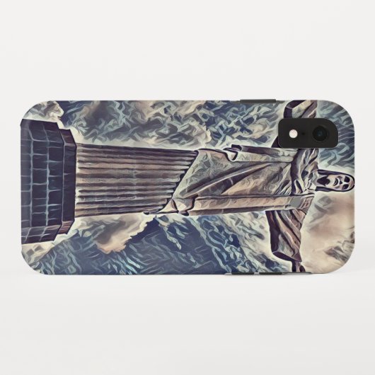 Christus het terugdeemeerstandbeeld Case-Mate iPhone case (Achterkant (horizontaal))