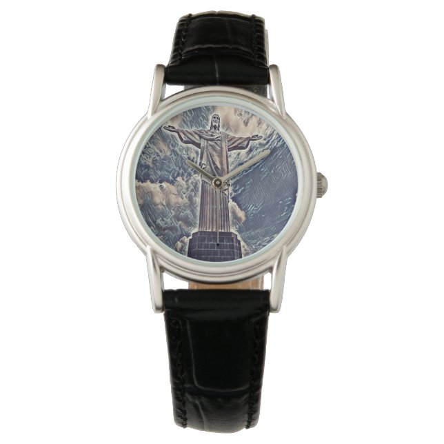 Christus het terugdeemeerstandbeeld horloge (Voorkant)