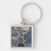 Christus het terugdeemeerstandbeeld sleutelhanger (Voorkant)