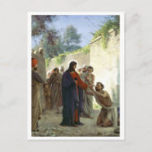 Christus Het witte Man genezen Briefkaart (Voorkant)