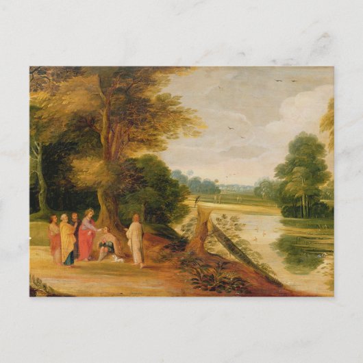 Christus Het witte Man genezen Briefkaart (Voorkant)