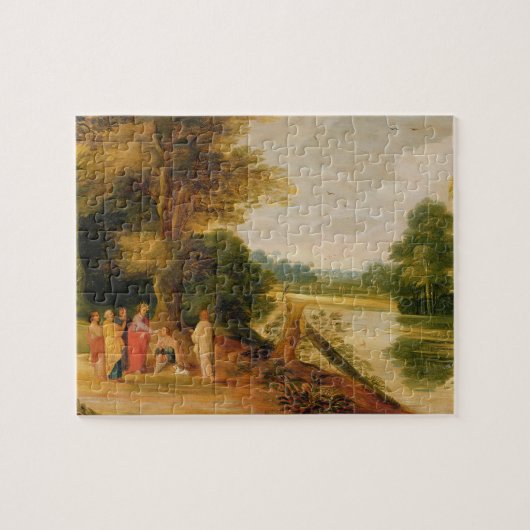 Christus Het witte Man genezen Legpuzzel (Horizontaal)