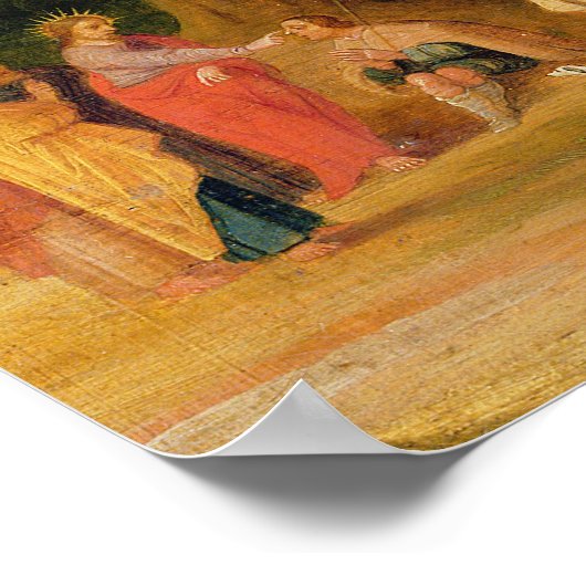 Christus Het witte Man genezen Poster (Hoek)