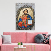 Christus Icon Cave tekening Canvas Print (Insitu (Woonkamer))