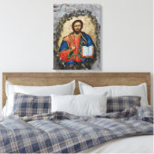 Christus Icon Cave tekening Canvas Print (Insitu (Slaapkamer))