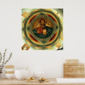 Christus Icon Hristos Pantocrator Poster (Keuken)