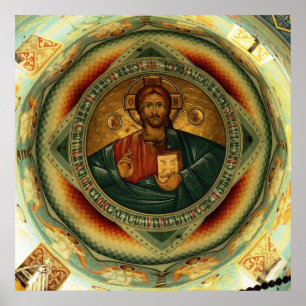 Christus Icon Hristos Pantocrator Poster