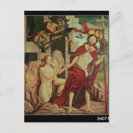 Christus in de hel briefkaart (Voorkant)