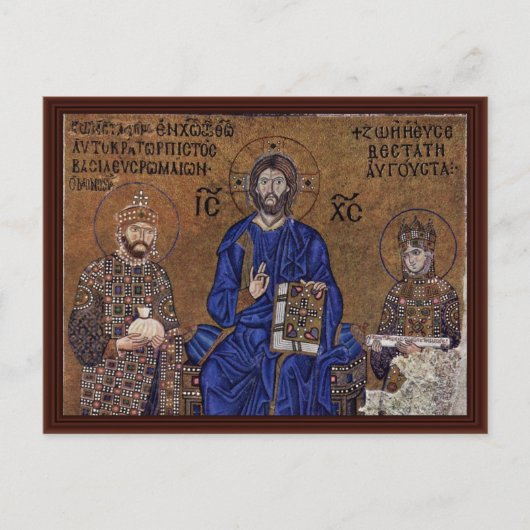 Christus in de keizer en ontzegd briefkaart (Voorkant)
