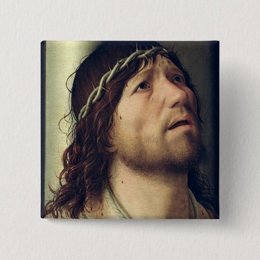 Christus in de kolom, c.1475 vierkante button 5,1 cm (Voorkant)