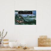 Christus in de storm poster (Keuken)