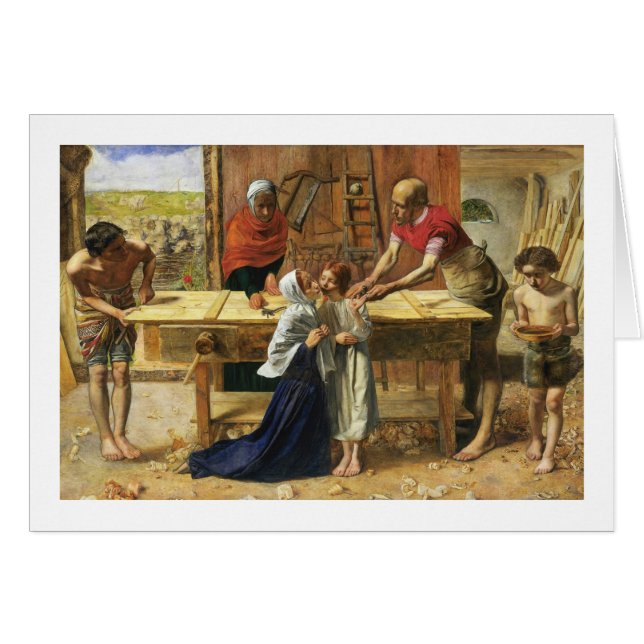 Christus in de timmerkraan van zijn vader (Voorkant Horizontaal)