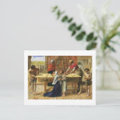 Christus in de timmerkraan van zijn vader briefkaart (Staand voorkant)