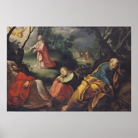 Christus in de tuin van de olijven, 1625 poster (Voorkant)