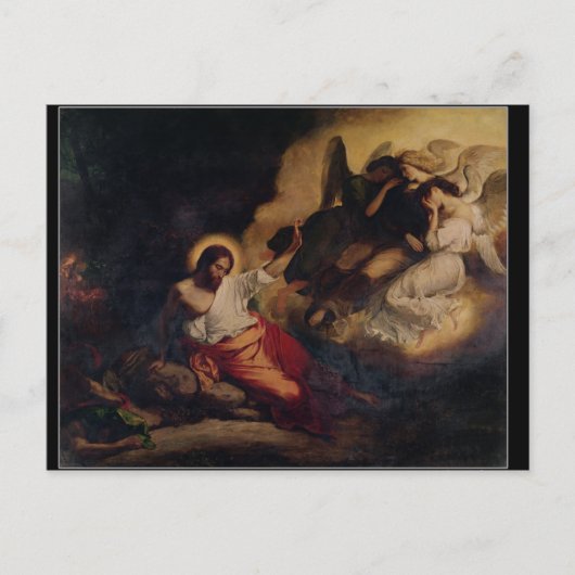 Christus in de tuin van de olijven, 1827 briefkaart (Voorkant)