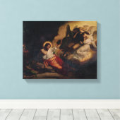 Christus in de tuin van de olijven, 1827 canvas afdruk (Insitu (Houten vloer))