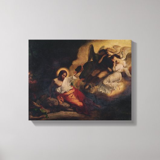 Christus in de tuin van de olijven, 1827 canvas afdruk (Voorkant)