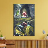 Christus in de tuin van de olijven canvas afdruk (Insitu (Woonkamer))