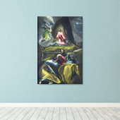 Christus in de tuin van de olijven canvas afdruk (Insitu (Houten vloer))