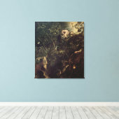 Christus in de tuin van Gethsemane 2 Canvas Afdruk (Insitu (Houten vloer))