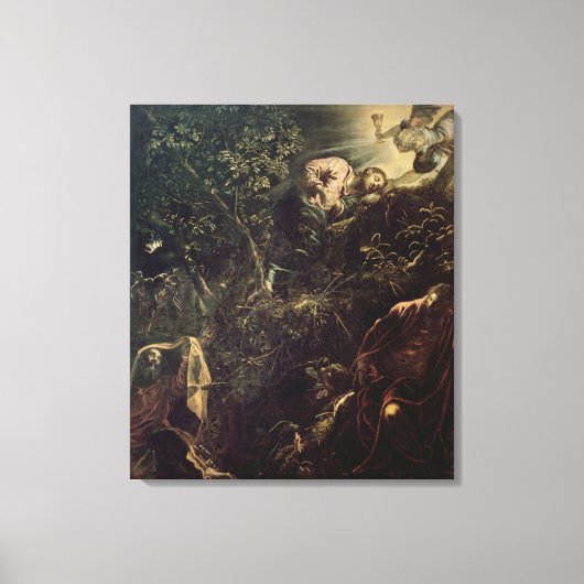 Christus in de tuin van Gethsemane 2 Canvas Afdruk (Voorkant)
