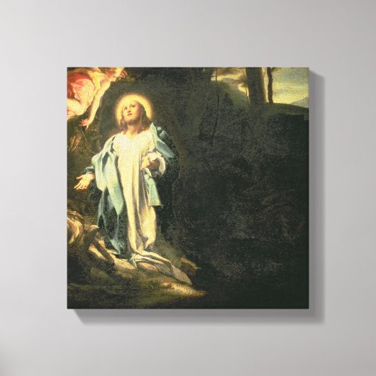 Christus in de tuin van Gethsemane 3 Canvas Afdruk (Voorkant)