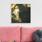 Christus in de tuin van Gethsemane 3 Canvas Afdruk (Insitu (Woonkamer))