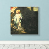 Christus in de tuin van Gethsemane 3 Canvas Afdruk (Insitu (Houten vloer))